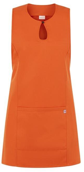 Scamiciato Gioia Arancio Grembiule Smanicato Donna Camereira Estetica Acconciature Pulizie