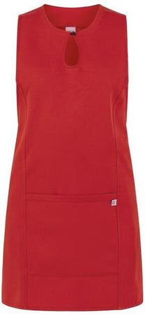 Scamiciato Gioia Rosso Grembiule Smanicato Donna Camereira Estetica Acconciature Pulizie