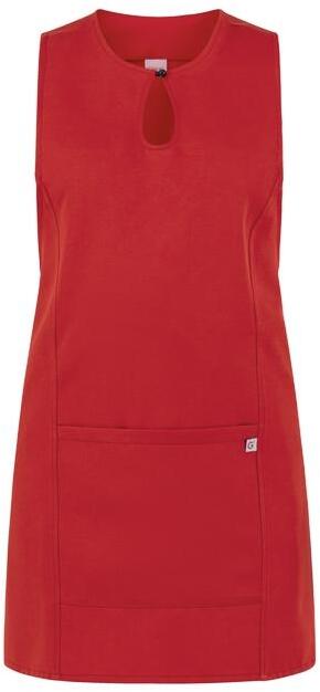 Scamiciato Gioia Rosso Grembiule Smanicato Donna Camereira Estetica Acconciature Pulizie