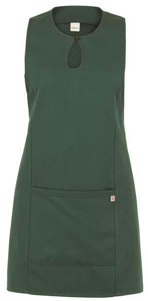 Scamiciato Gioia Verde Scuro Grembiule Smanicato Donna Camereira Estetica Acconciature Pulizie