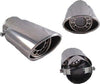 Scarico-Ovale-Sportivo-Codino-Marmitta-Terminale-Auto-Tuning-Acciaio-Cromato