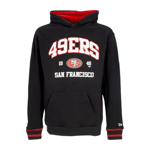 NEW ERA Felpa Leggera Cappuccio Uomo Nfl Oversized Hoodie Saf49e Black/scarlet da uomo