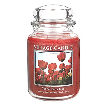 Candele profumate "Village Candle" profumatore per ambienti, Giara in vetro 730 gr, 26 once