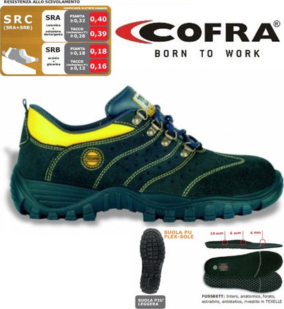 SCARPA ARNO BASSA CROSTA SCAMOSCIATA COFRA DA LAVORO ANTINFORTUNISTICA Fai da te/Sicurezza e protezione/Attrezzature per sicurezza sul lavoro/Scarpe da lavoro uomo/Industria e Edilizia/Scarpe Trade Shop italia - Napoli, Commerciovirtuoso.it
