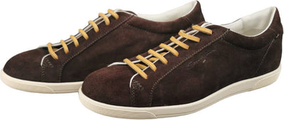 Scarpa uomo Santoni - Sneakers Barrow Moka - Pelle Scamosciata