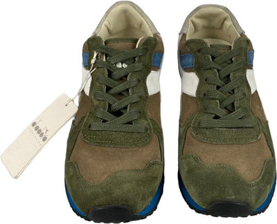 Scarpa uomo - Diadora Heritage - Trident S SW - Colore verde/bianco/azzurro