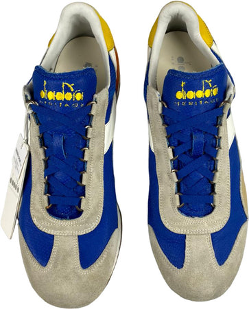 Scarpa uomo Diadora Heritage Equipe L Perf SW Colore Nautical blue white 201.159707C6151