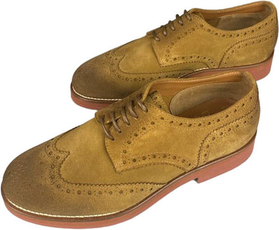 Scarpa uomo Doucal's - Derby Stringate - in camoscio - Colore Cammello