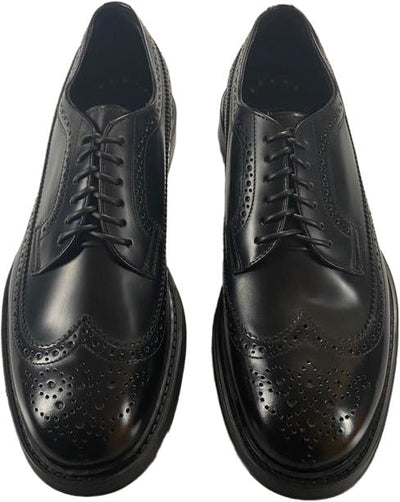 Scarpa uomo Doucal's - Derby stringate - Pelle - Colore Castagna