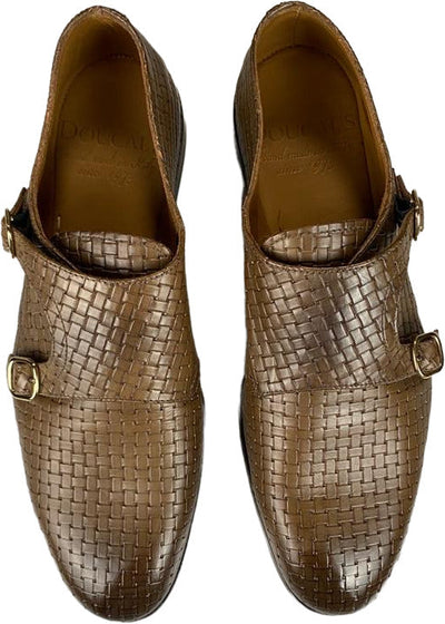 Scarpa uomo Doucal's - Doppia fibbia in pelle - Colore marrone