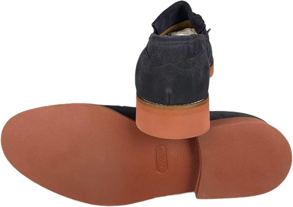 Scarpa uomo Doucal's - Mocassino in pelle scamosciata - Colore Blu