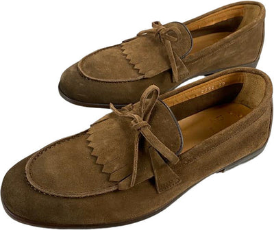 Scarpa uomo Doucal's - Mocassino in pelle scamosciata - Colore Marrone