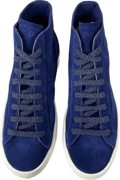 Scarpa uomo Doucal's - Sneaker alta - Pelle scamosciata - Colore Blu