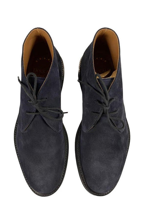 Scarpa uomo Doucal's - Stivaletto  - Polacchini in pelle scamosciata - Colore Blu