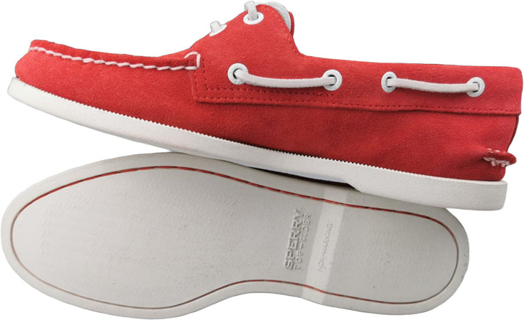 Scarpa uomo mocassino Sperry - A/O 2-EYE Suede - Rosso