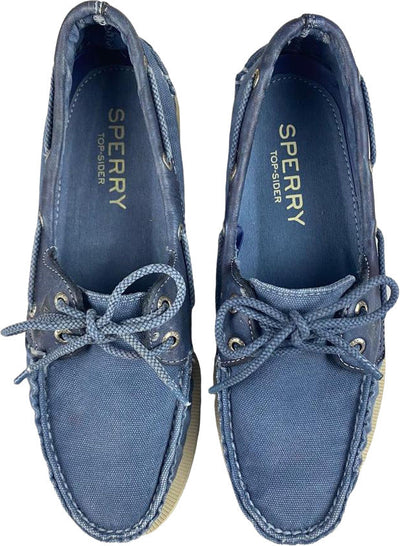 Scarpa uomo mocassino Sperry - A/O WEDGE CANVAS Blue - VINTAGE