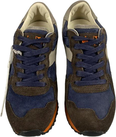 Scarpa uomo Diadora Heritage Trident 90 S SW Brown Turkish Coffee Blu - Sportive Italiane Premium