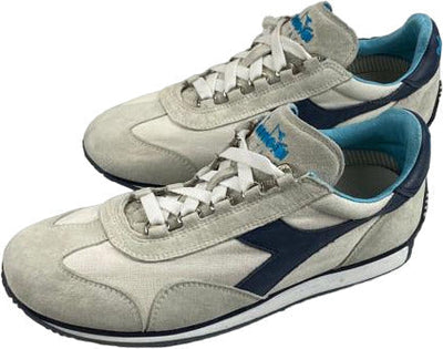Scarpa uomo sportiva - Diadora Heritage - Equipe Stone Wash 12 - Colore white/blue