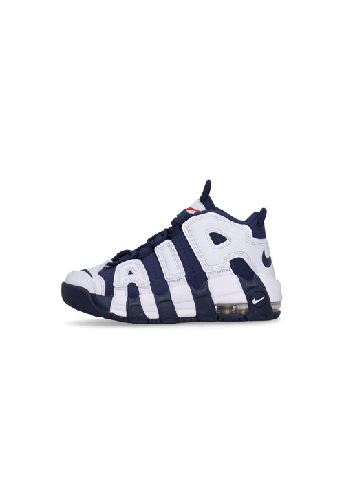 Nike Scarpa Alta Bambino Air More Uptempo (ps) White/midnight Navy/metallic Gold da bambino