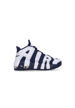 Nike Scarpa Alta Bambino Air More Uptempo (ps) White/midnight Navy/metallic Gold da bambino