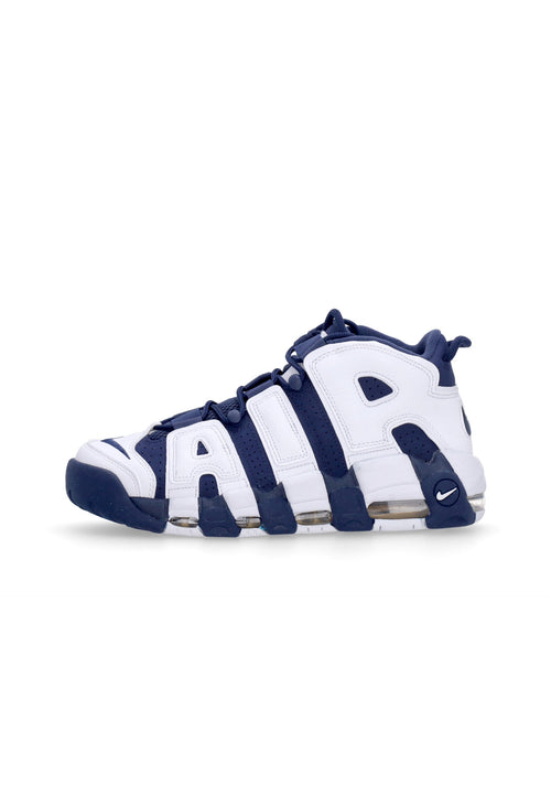 Nike Scarpa Alta Uomo Air More Uptempo 96 White/midnight Navy/metallic Gold da uomo