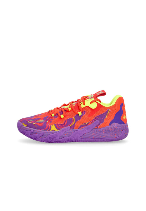 PUMA Scarpa Basket Uomo Mb.03 Lo Lava Purple Glimmer/red da uomo