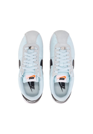Nike Scarpa Bassa Donna W Cortez Glacier Blue/black/white/safety Orange da donna