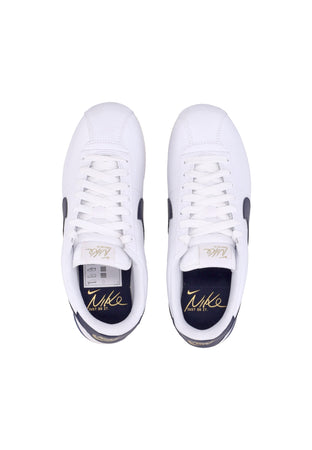 Nike Scarpa Bassa Donna W Cortez Leather White/obsidian/sail/metallic Gold da donna