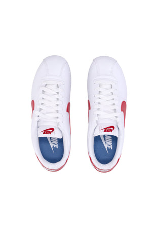 Nike Scarpa Bassa Donna W Cortez Leather White/varsity Red/varsity Blue da donna