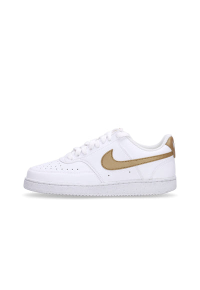 Nike Scarpa Bassa Donna W Court Vision Low Next Nature White/metallic Gold/white da donna