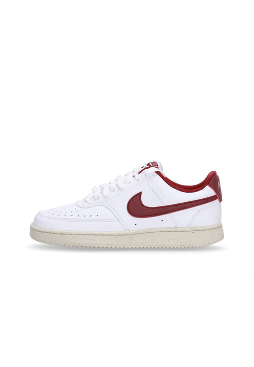 Nike Scarpa Bassa Donna W Court Vision Low Next Nature White/team Red/muslin/mtlc Gold Star da donna