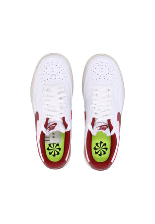 Nike Scarpa Bassa Donna W Court Vision Low Next Nature White/team Red/muslin/mtlc Gold Star da donna