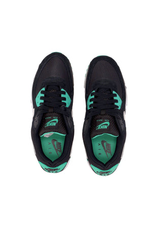Nike Scarpa Bassa Uomo Air Max 90 Black/white/stadium Green da uomo