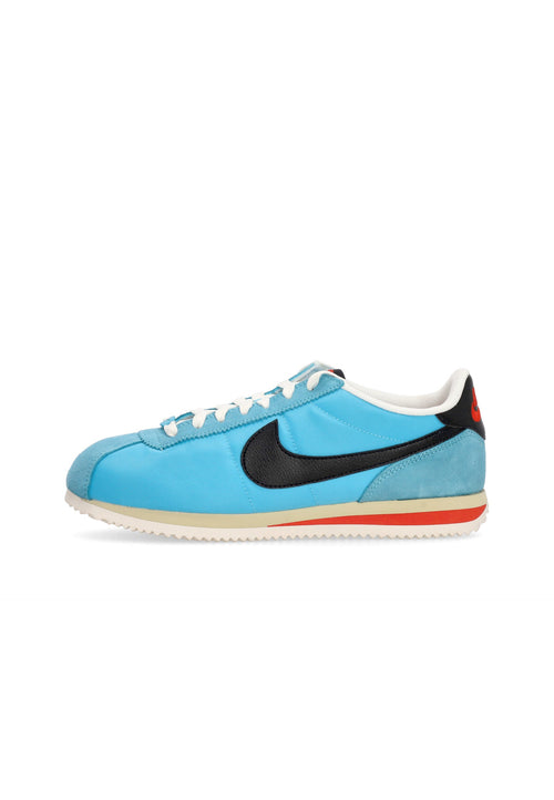 Nike Scarpa Bassa Uomo Cortez Textile Baltic Blue/black/team Gold/picante Red da uomo