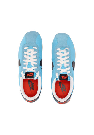Nike Scarpa Bassa Uomo Cortez Textile Baltic Blue/black/team Gold/picante Red da uomo