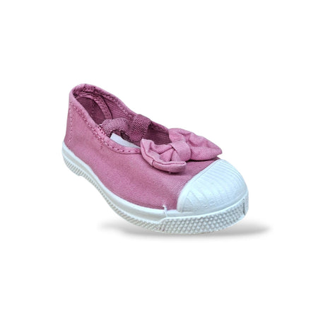 Ballerine Bambina Rosa Natural World 473 – Vegane, Elastico, Bio | Scarpetteria Gica
