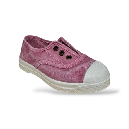 Sneakers Bambina Natural World 470 Rosa Elastico – Scarpe Vegane Traspiranti Primavera Estate
