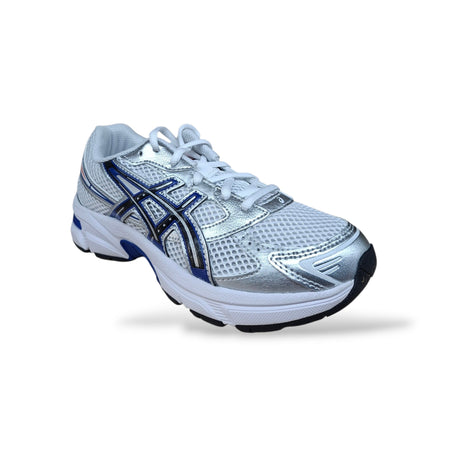 Sneakers ASICS GEL 1130 Bambini Grigio Bianco Blu – Retro Running, Laccio | Scarpetteria Gica