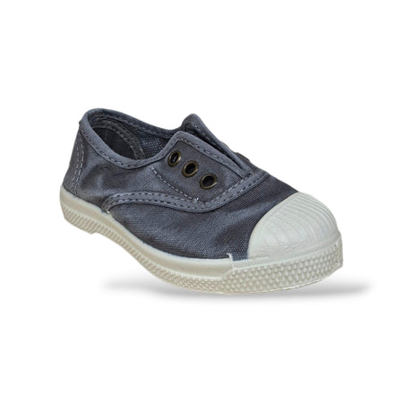 Sneakers Bambini Natural World 470 Grigio Elastico – Scarpe Vegane Traspiranti Primavera Estate
