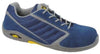 Scarpe basse in pelle scamosciata con suola in gomma gialla
