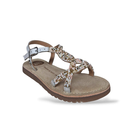 Sandali Bambina GIOSEPPO BARAGOI 78885 – Bianco in Pelle Premium | Fibia per un Look Classico e Senza Tempo