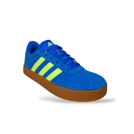 Sneakers Ragazzo Adidas VL Court 3.0 IH3947 – Bluette, Giallo e Beige con Laccio | Suede Premium e Stile Street per l'Estate