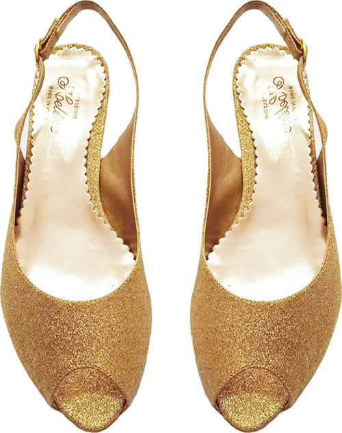 Sarpe Tacco Estive Donna Open Toe Scarpa aperta Sandalo Brillantini Made in Italy Scarpe Eleganti da Sera art. 918 zoccoletta donna L'Orchidea - Siderno, Commerciovirtuoso.it