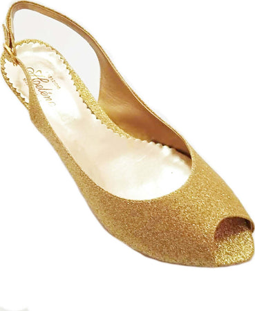 Sarpe Tacco Estive Donna Open Toe Scarpa aperta Sandalo Brillantini Made in Italy Scarpe Eleganti da Sera art. 918 zoccoletta donna L'Orchidea - Siderno, Commerciovirtuoso.it