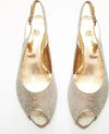 Sarpe Tacco Estive Donna Open Toe Scarpa aperta Sandalo Brillantini Made in Italy Scarpe Eleganti da Sera art. 918 zoccoletta donna L'Orchidea - Siderno, Commerciovirtuoso.it