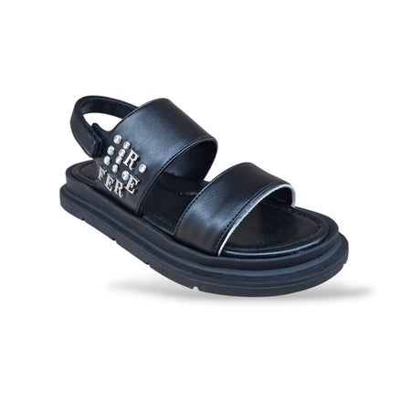 Sandali Ferrè Pamy FB-530 Nero Bambine e Ragazze – Pelle Velcro Primavera Estate