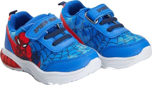 Scarpe Ginnastica Luminescenti Ufficiali Marvel Spider-Man Per Bambini | Modello Deboss Con Luci LED | Tomaia PU Antiscivolo E Cinturino Strappo - 3