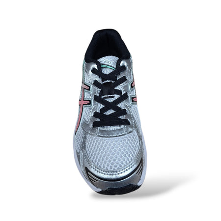 Sneakers ASICS GEL 1130 Bambini Grigio Verde Rosso – Retro Running, Laccio | Scarpetteria Gica