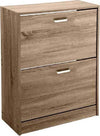 Scarpiera Bassa 2 Ante Doppia A Ribalta Salvaspazio Slim Noce 81x63x24cm 827624 Casa e cucina/Organizzazione interni/Organizzazione guardaroba/Portascarpe/Scarpiere Trade Shop italia - Napoli, Commerciovirtuoso.it
