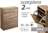 Scarpiera-Bassa-2-Ante-Doppia-A-Ribalta-Salvaspazio-Slim-Noce-81x63x24cm-827624